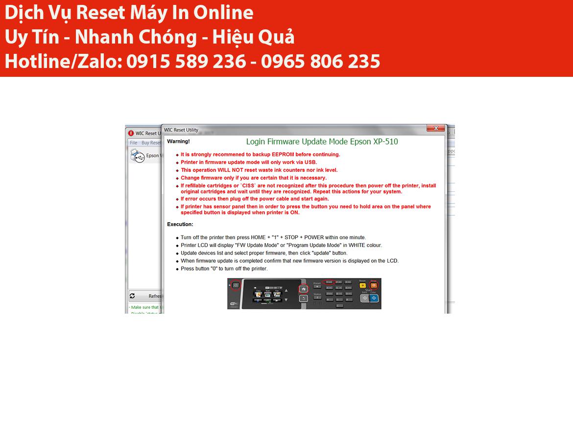 Key Firmware May In Epson XP-510 Step 3